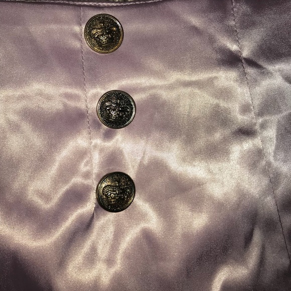 Fashion nova lavender satin business short set - Picture 3 of 6